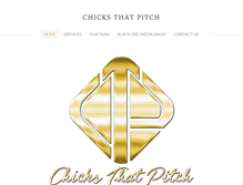 Tablet Screenshot of chicksthatpitch.com